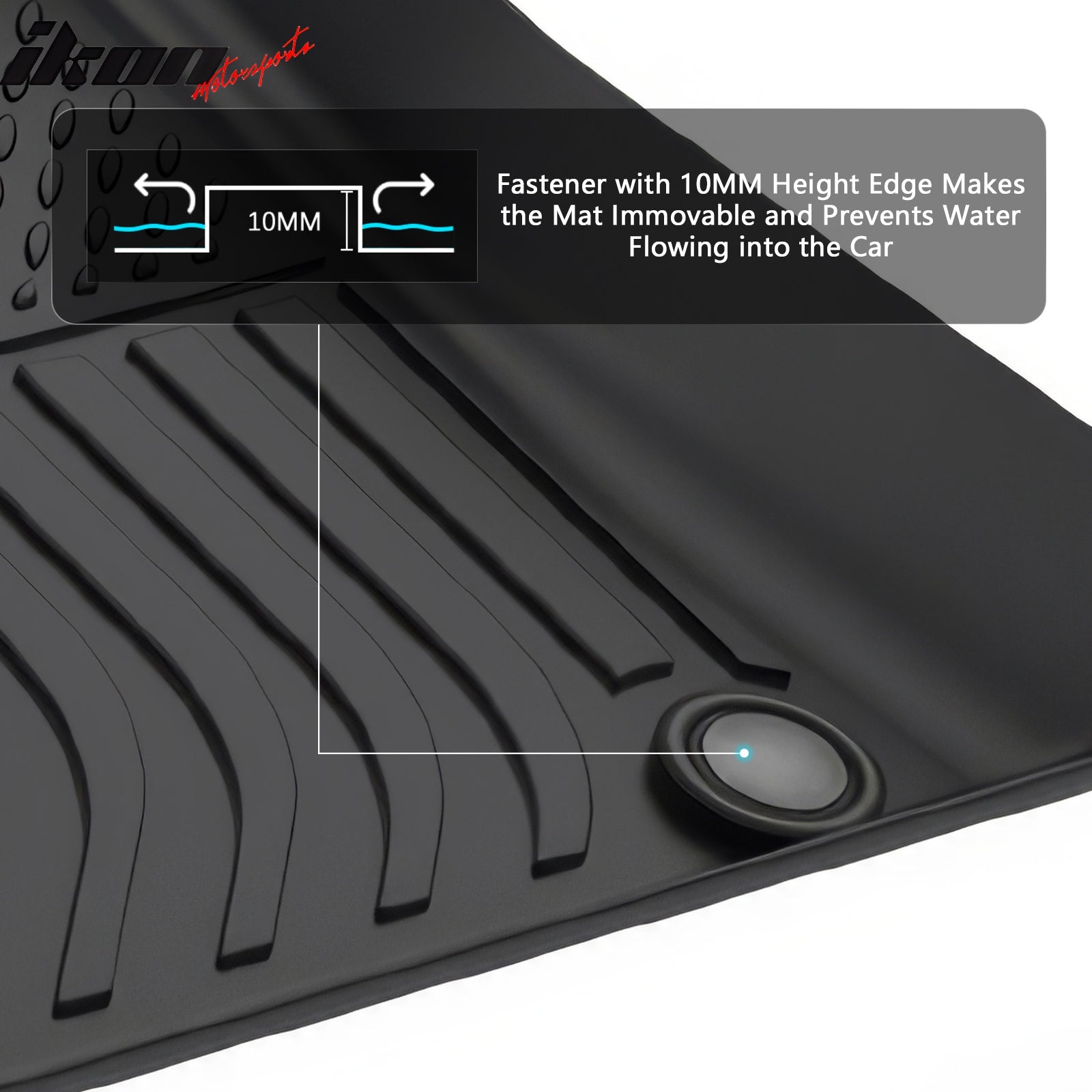 Fits 22-25 Benz V297 EQS Sedan W/O Rear MBUX Tablet 3D TPE Floor Mats Liners