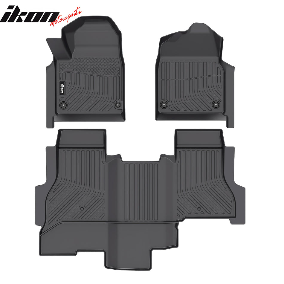 2022-2025 GMC Hummer EV Pickup Floor Mats TPE All Weather 3D Carpets