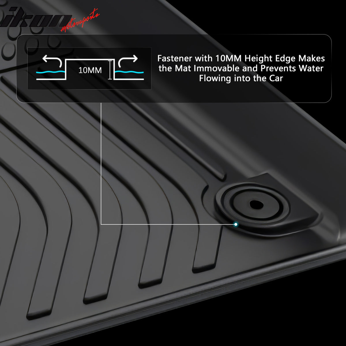 Fits 22-25 GMC Hummer EV Pickup Floor Mats TPE All Weather 3D Carpets Liner 3PC