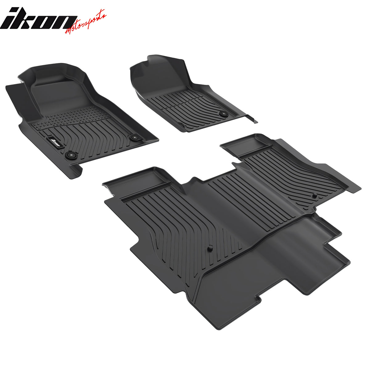 Fits 22-25 GMC Hummer EV Pickup Floor Mats TPE All Weather 3D Carpets Liner 3PC