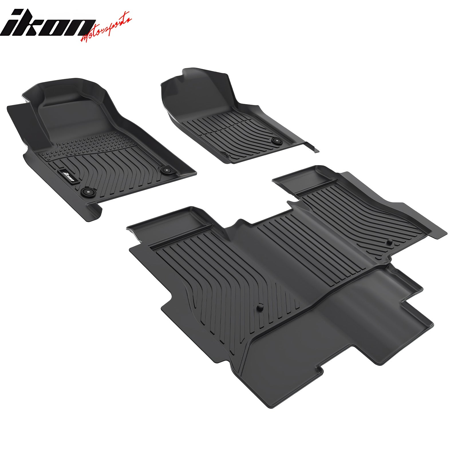 Fits 22-25 GMC Hummer EV Pickup Floor Mats TPE All Weather 3D Carpets Liner 3PC