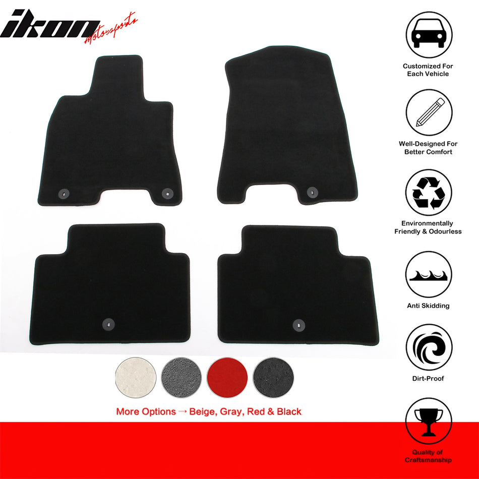 2022-2025 Genesis GV70 OE Style Black Floor Mats Carpets Nylon 4PCS