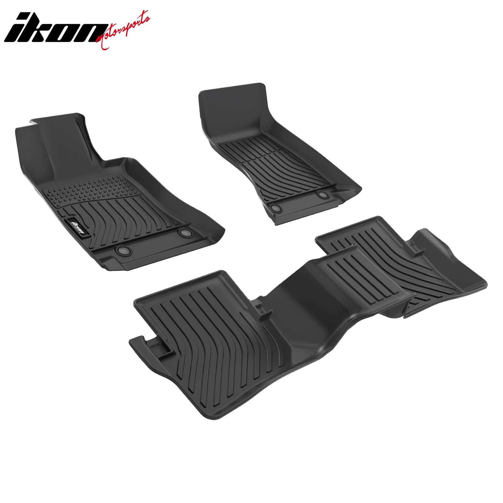 Fits 22-25 Benz C-Class W206 Sedan 4DR TPE Floor Mats All Weather Non-Slip 3PCS