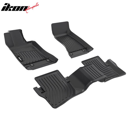 Fits 22-25 Benz C-Class W206 Sedan 4DR TPE Floor Mats All Weather Non-Slip 3PCS