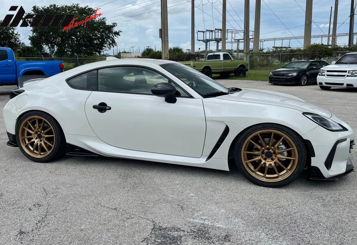 Fits 22-25 Subaru BRZ PU Front Lip& Rear Diffuser& Side Skirts Winglets Body Kit