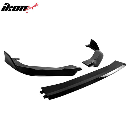 Fits 22-25 Subaru WRX Front Bumper Lip + Side Skirts + Rear Aprons Gloss Black