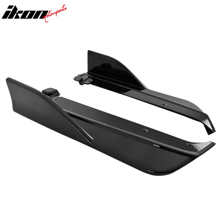 Fits 22-25 Subaru WRX Front Bumper Lip + Side Skirts + Rear Aprons Gloss Black