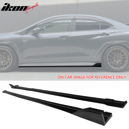 Fits 22-25 Subaru WRX Front Bumper Lip + Side Skirts + Rear Aprons Matte Black