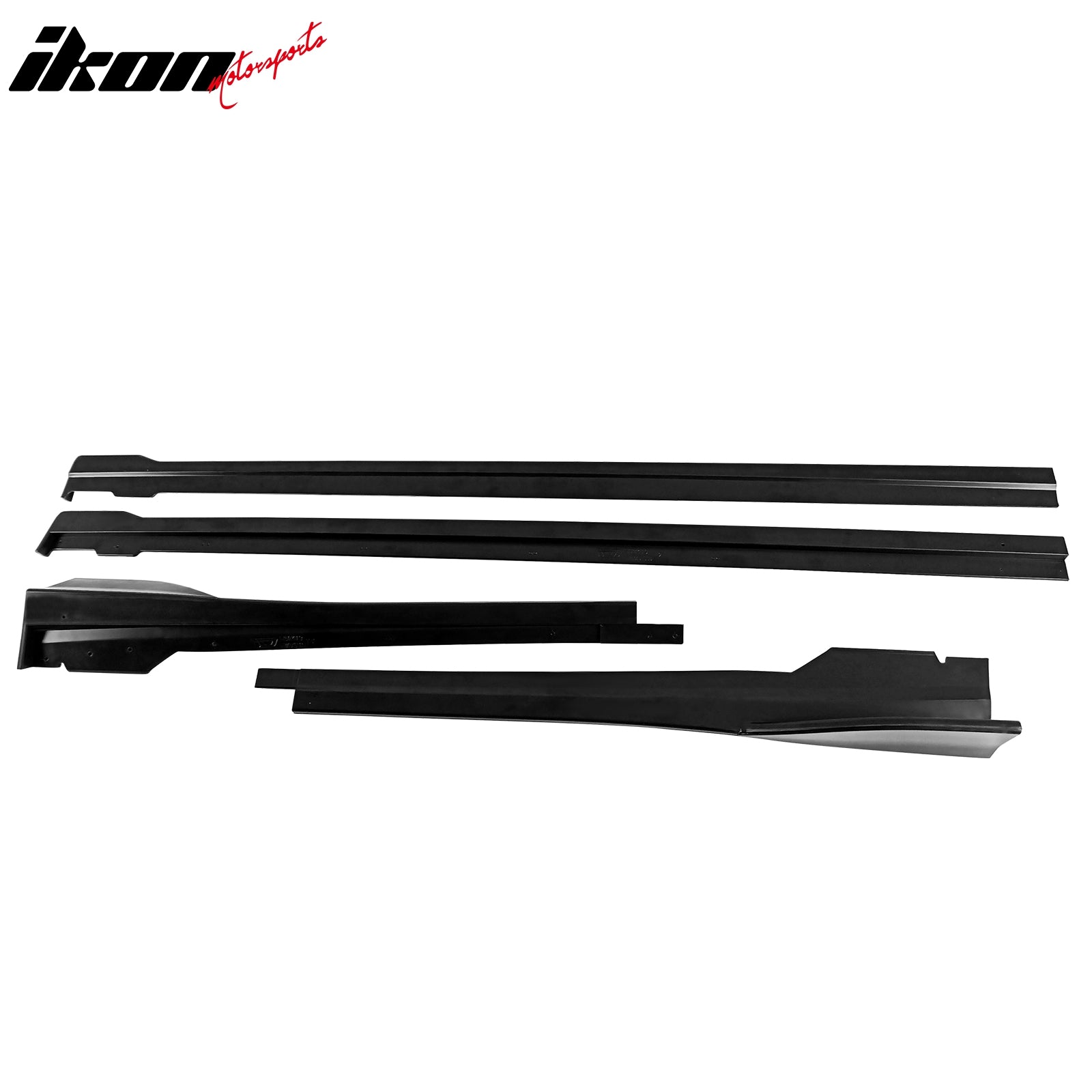 Fits 22-25 Subaru WRX Front Bumper Lip + Side Skirts + Rear Aprons Matte Black