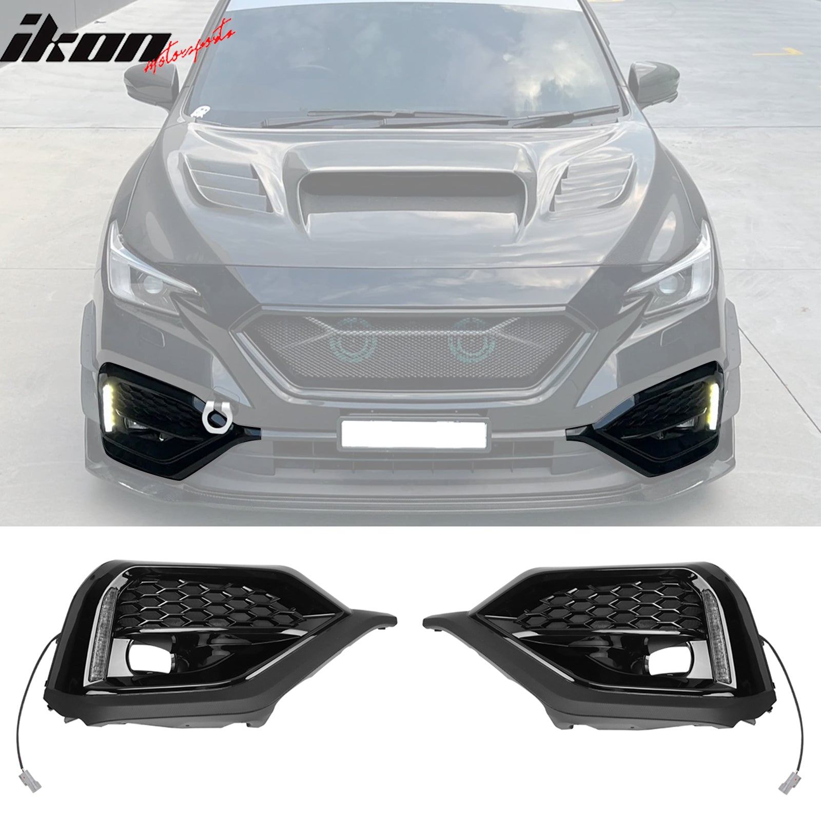 Fits 22-26 Subaru WRX VB OE Style Front Bumper Fog Light Bezel W