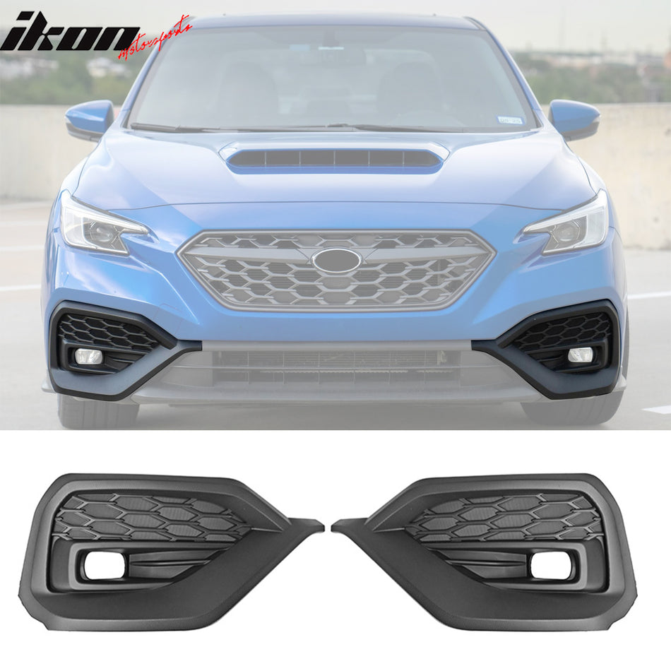 2022-2026 Subaru WRX OE Style Black 2PCS Front Side Fog Light Cover PP