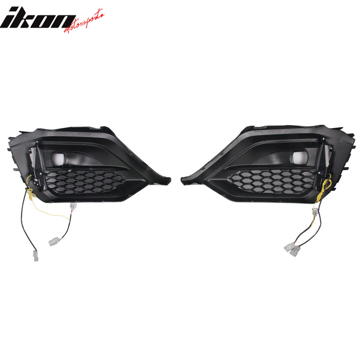 Fits 22-26 Subaru WRX VB OE Style Front Foglight Bezels W/LED Yellow Turn Signal