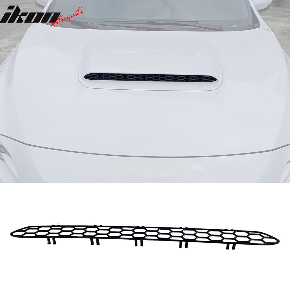 Hood Scoop Grille Insert for Subaru WRX VB 2022-2026 DTO Style Matte Black