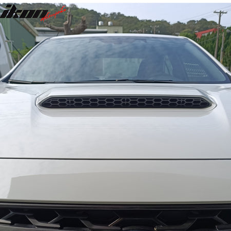 Fits 22-26 Subaru WRX VB DTO Style Hood Scoop Mesh Grille Insert PP Matte Black