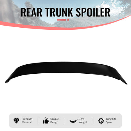 Fits 2022-2026 Subaru WRX VB DTO Style Rear Trunk Spoiler Wing ABS Primer Black