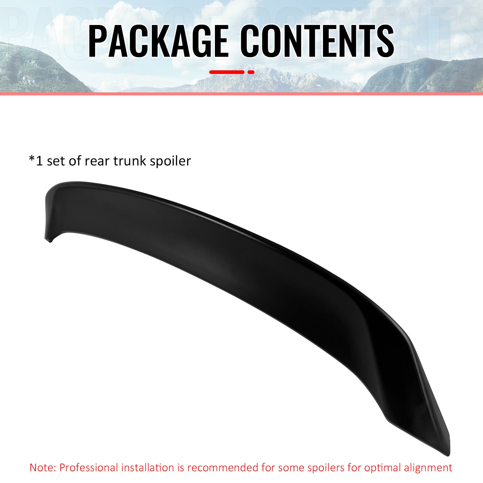 Fits 2022-2026 Subaru WRX VB DTO Style Rear Trunk Spoiler Wing ABS Primer Black