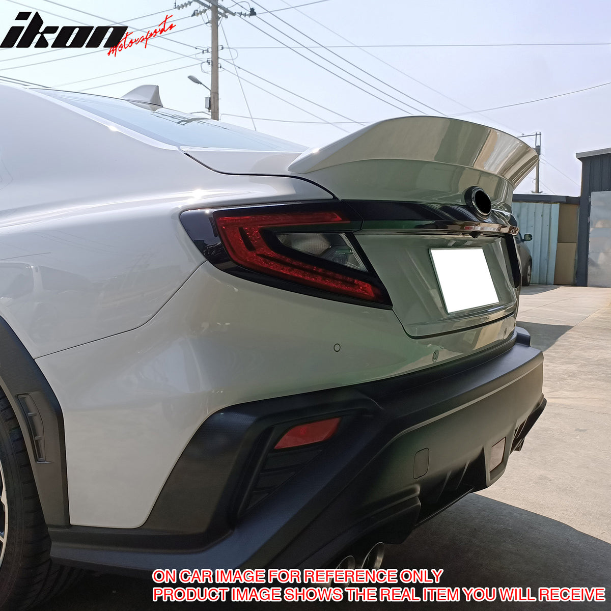Fits 2022-2026 Subaru WRX VB DTO Style Rear Trunk Spoiler Wing ABS Primer Black