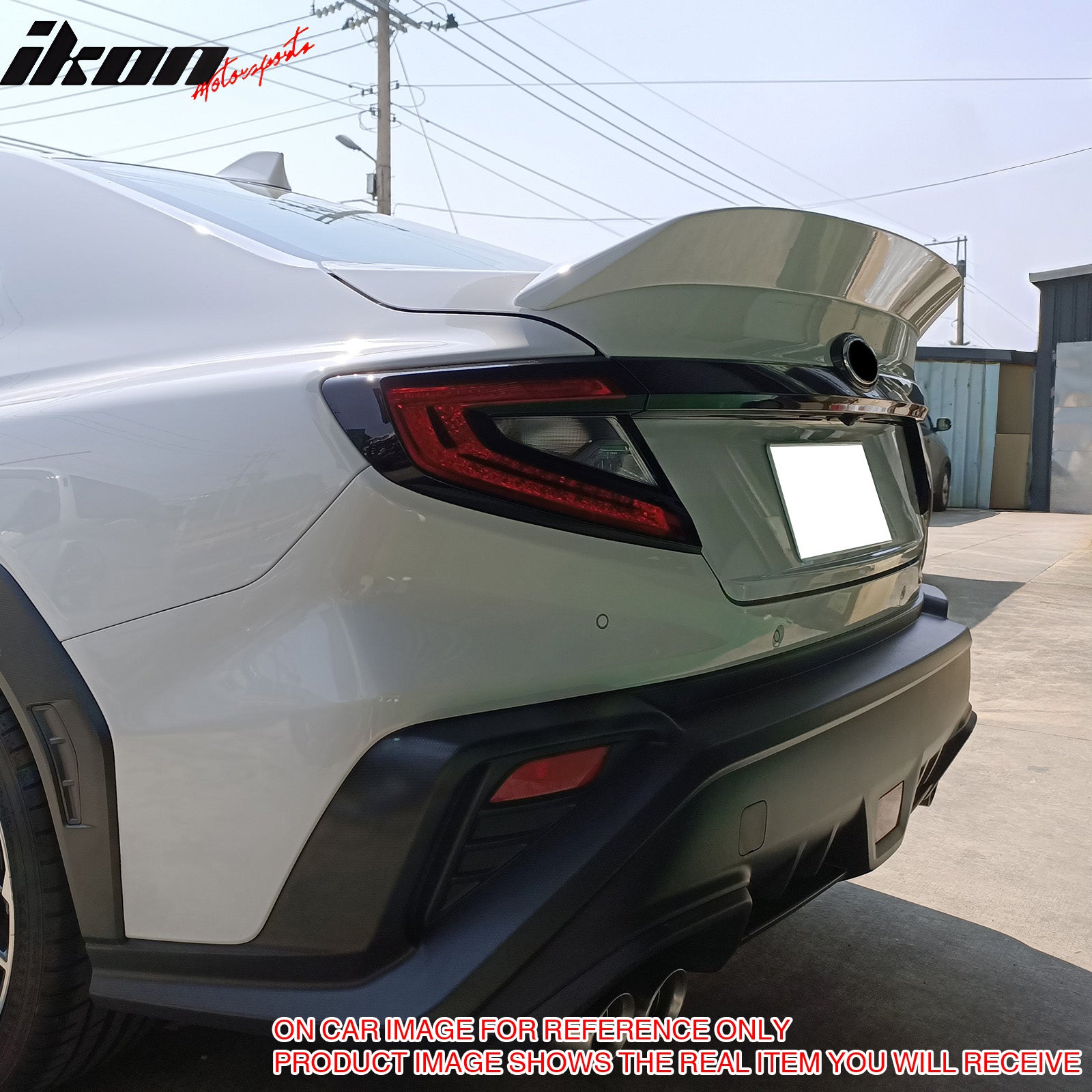 Fits 2022-2026 Subaru WRX VB DTO Style Rear Trunk Spoiler Wing ABS Primer Black