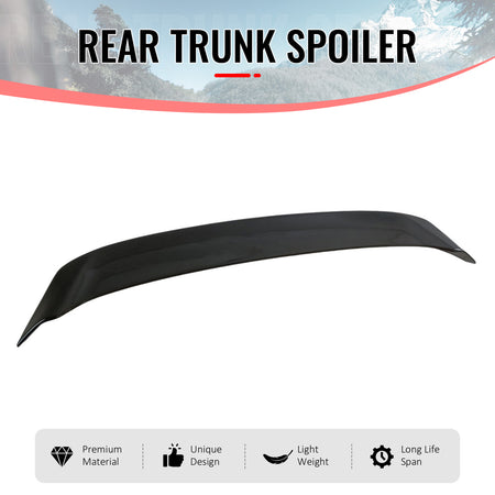 Fits 2022-2026 Subaru WRX VB DTO Style Rear Trunk Spoiler Wing ABS Gloss Black
