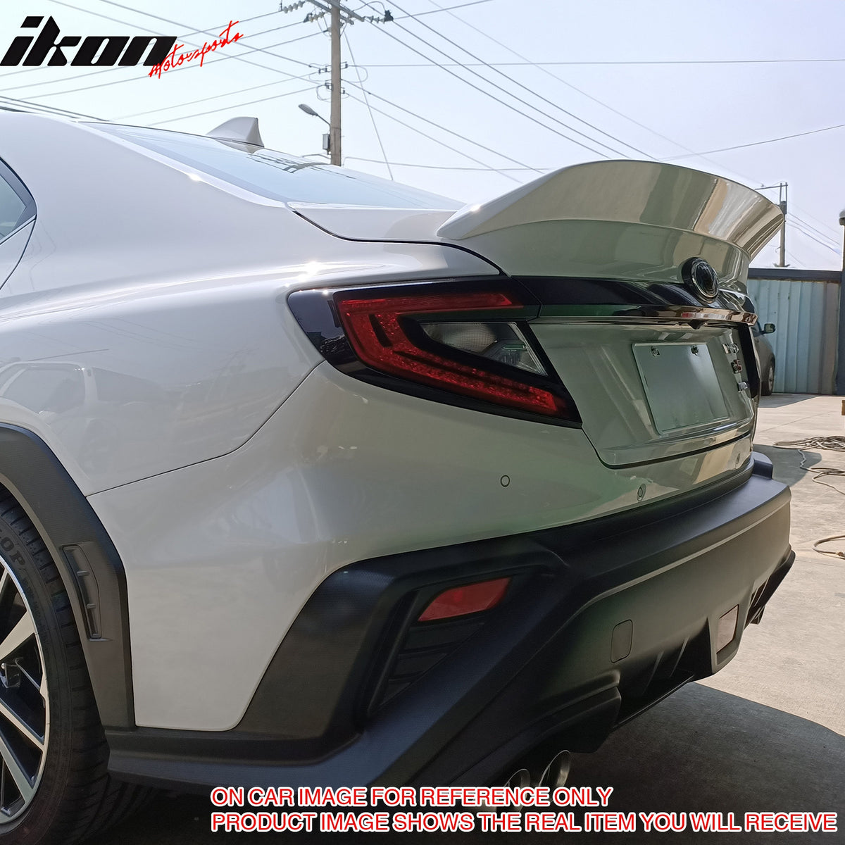 Fits 2022-2026 Subaru WRX VB DTO Style Rear Trunk Spoiler Wing ABS Gloss Black