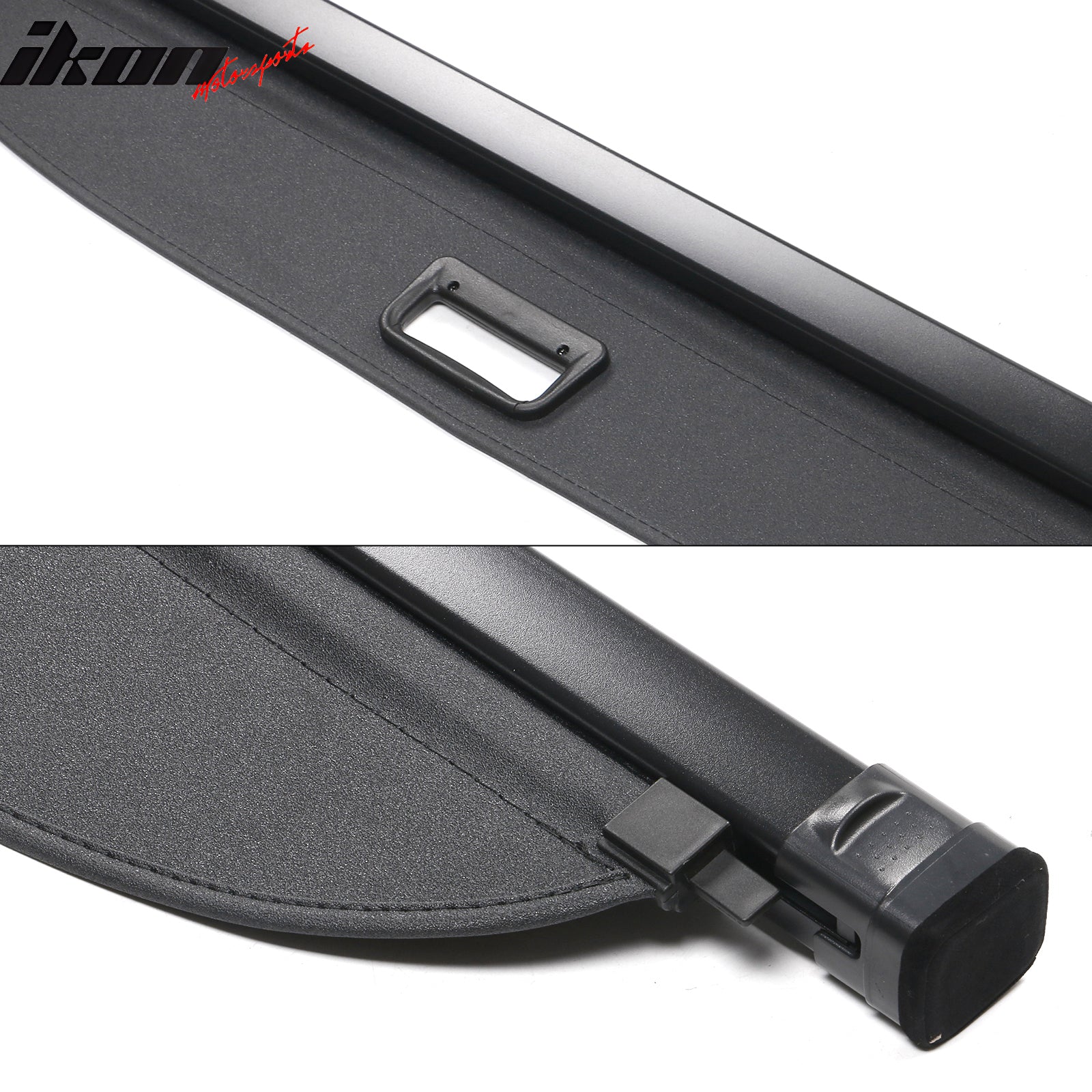 For 22-26 Toyota Corolla Cross Black Rear Security Tonneau Cargo Shade Cover PVC