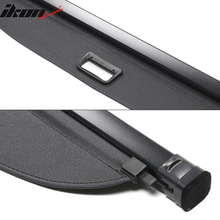 For 22-26 Toyota Corolla Cross Black Rear Security Tonneau Cargo Shade Cover PVC