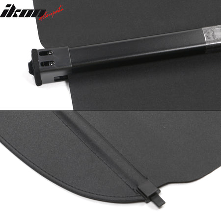 For 22-26 Toyota Corolla Cross Black Rear Security Tonneau Cargo Shade Cover PVC
