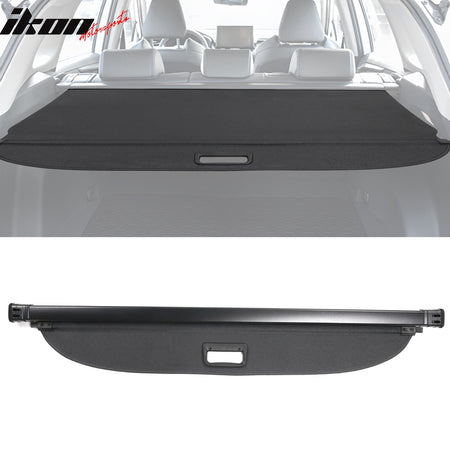 IKON MOTORSPORTS 2-in-1 Trunk Liner Set, Compatible with 2022-2025 Toyota Corolla Cross Fuel FWD, Storage Organized Cargo Cover & All-Weather Protection Waterproof Trunk Floor Mat
