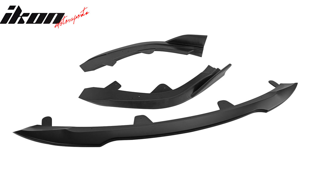 Fits 22-25 Toyota Corolla Auris E210 Hatchback 3PCS Front Bumper Lip Matte Black
