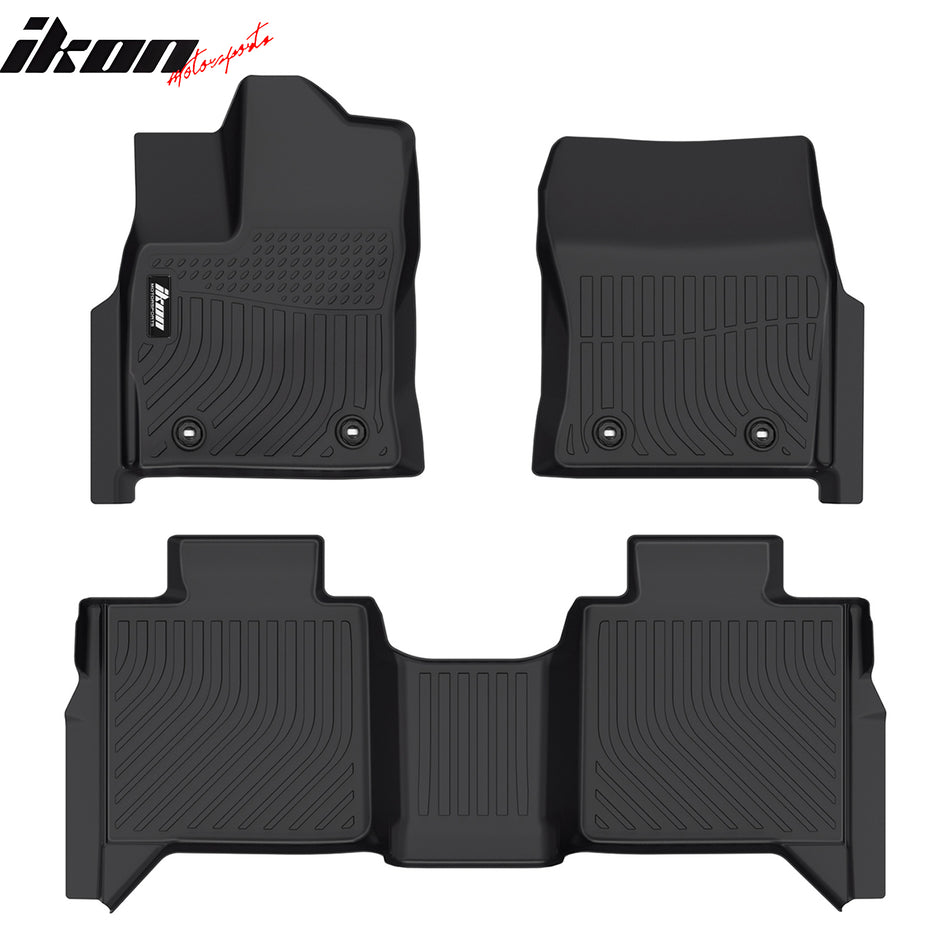 2022-2025 Toyota Tundra Crewmax Cab 3D Molded TPE Floor Mats 3PCS Set