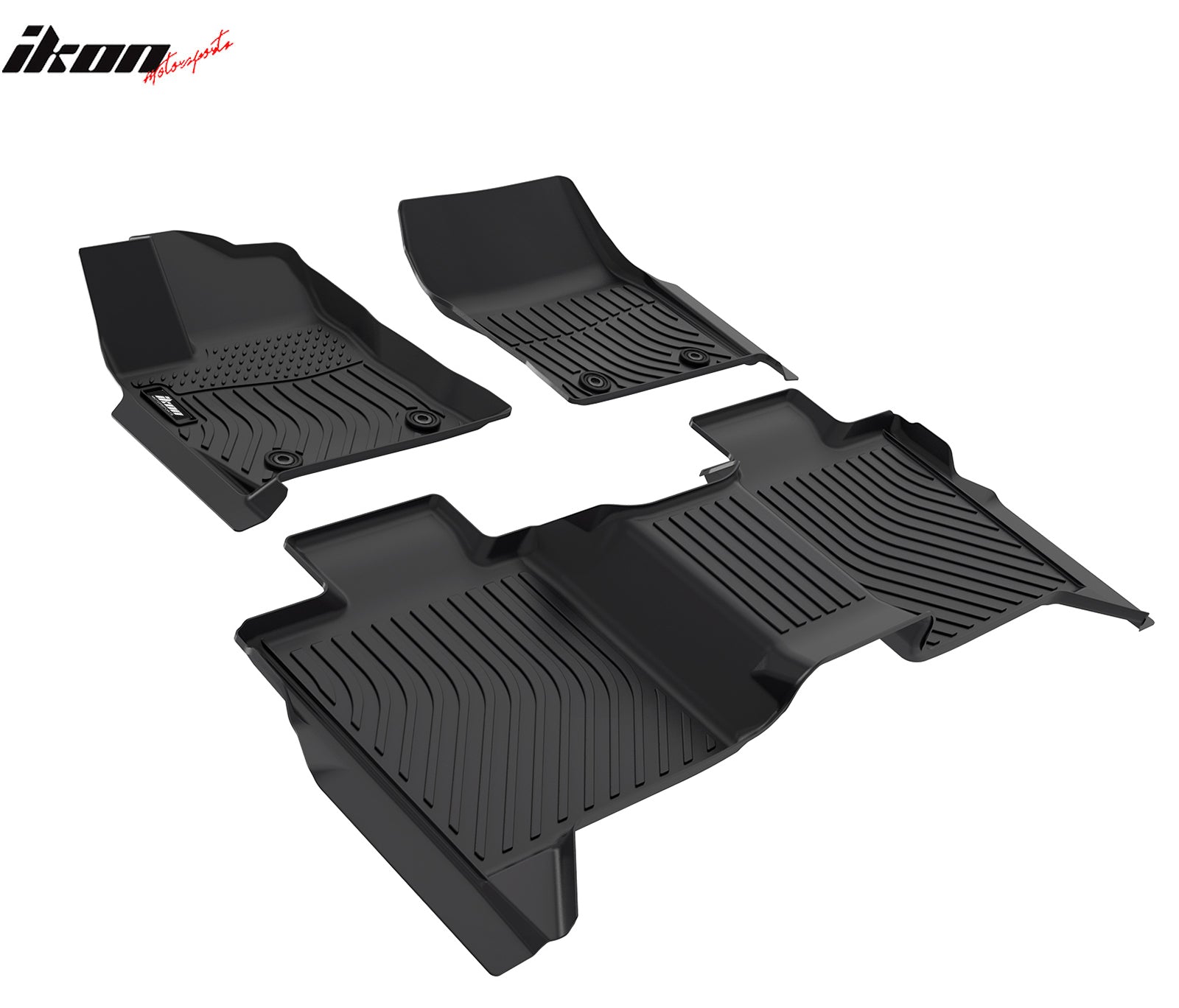 Fits 22-25 Toyota Tundra Crewmax Cab 3D Molded Floor Mats Guard Set TPE 3PCS
