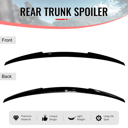 Fits 22-25 BMW G26 4-Series Gran Coupe & i4 M4 Style Trunk Spoiler Gloss Black