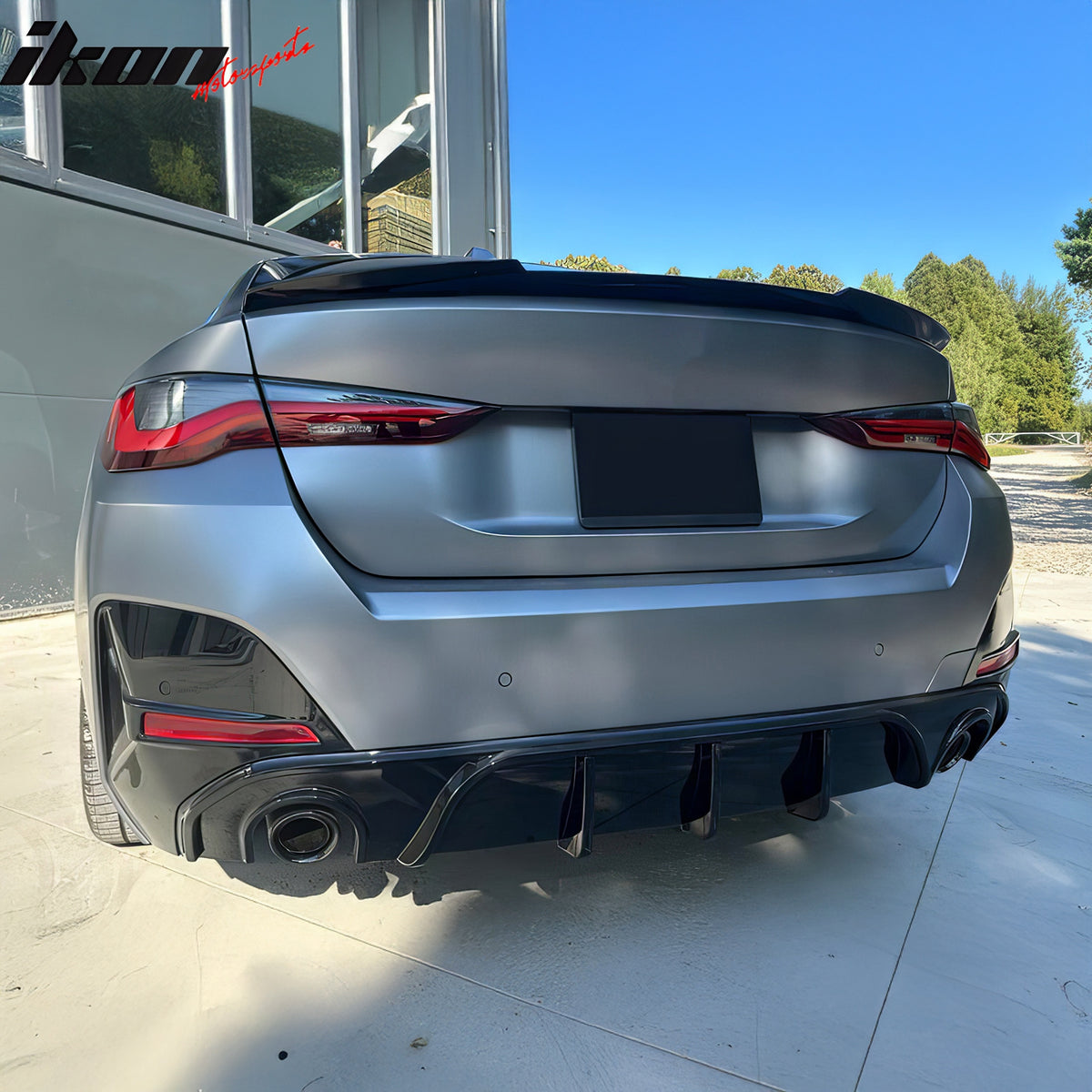 Fits 22-25 BMW G26 4-Series Gran Coupe & i4 M4 Style Trunk Spoiler Gloss Black