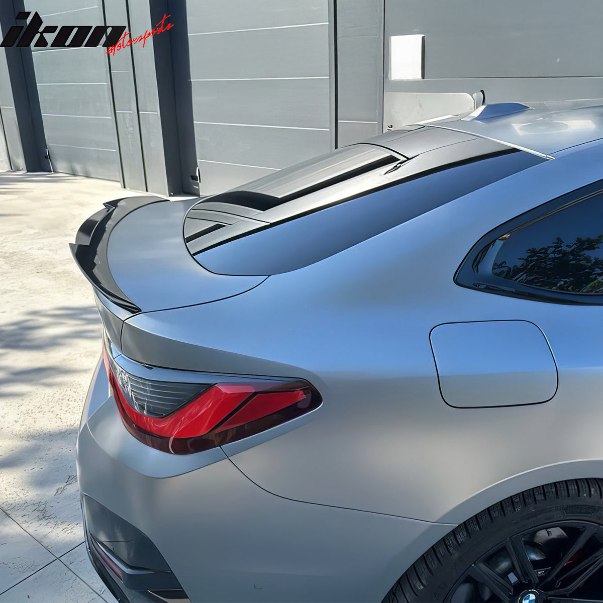 Fits 22-25 BMW G26 4-Series Gran Coupe & i4 M4 Style Trunk Spoiler Gloss Black