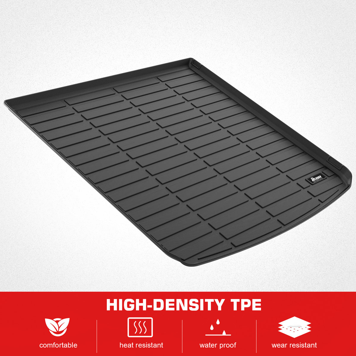 Fits 22-25 BMW I20 iX TPE All Weather Waterproof Rear Cargo Liner Trunk Tray Mat