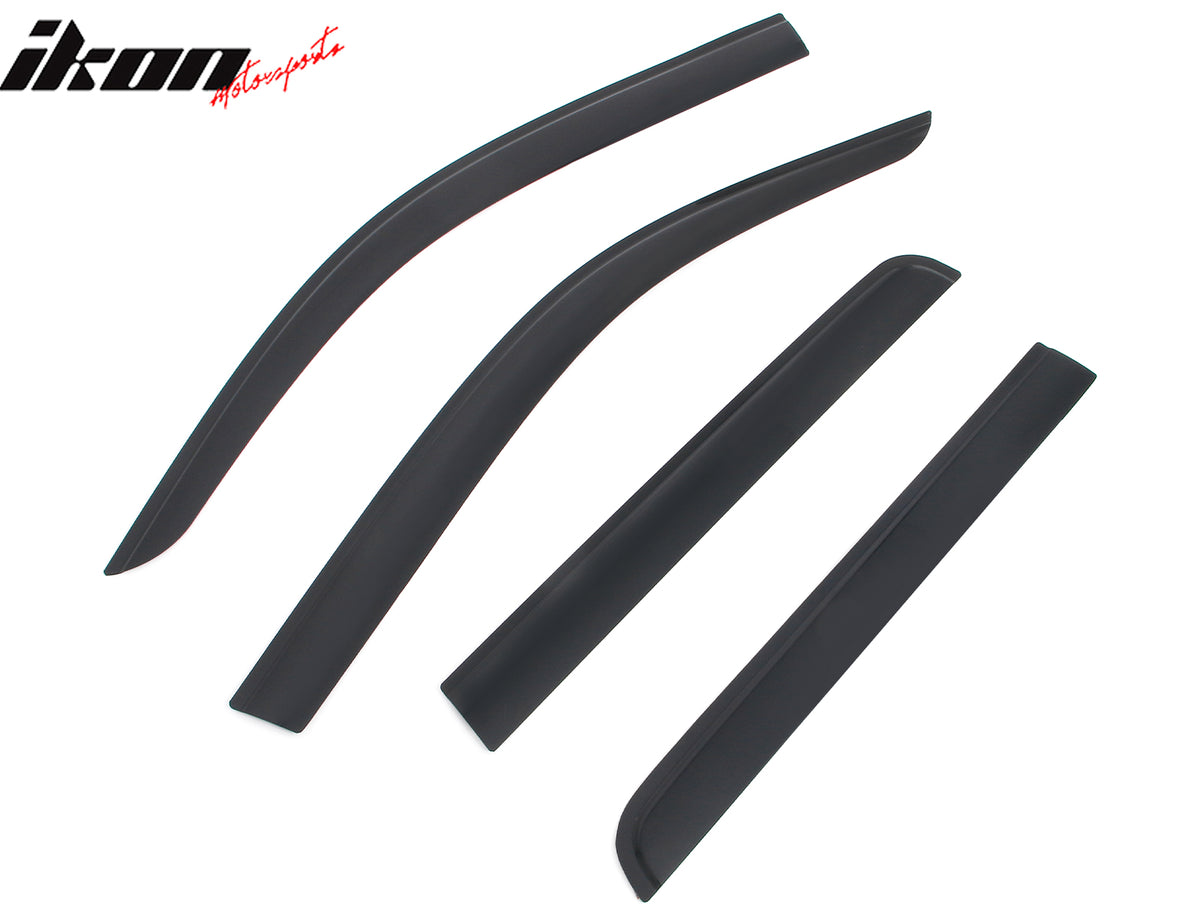 Fits 22-26 Ford Maverick Low Profile Style Tape-On Window Visors Rain Deflectors