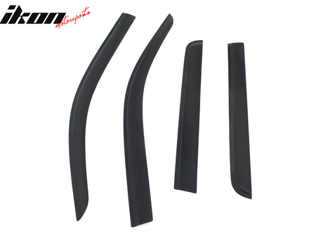 Fits 22-26 Ford Maverick Low Profile Style Tape-On Window Visors Rain Deflectors