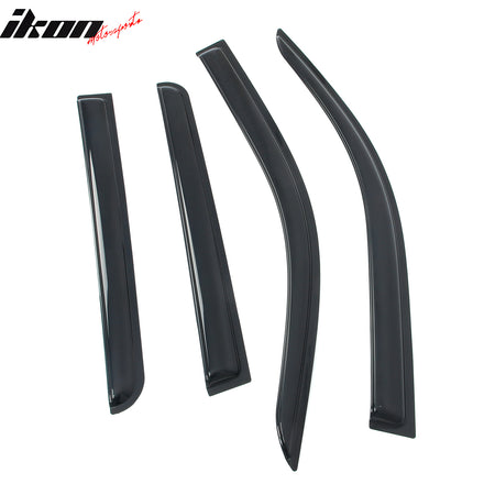 Fits 22-25 Ford Maverick Slim Window Visors Acrylic Sun Shade Rain Guard 4PCS