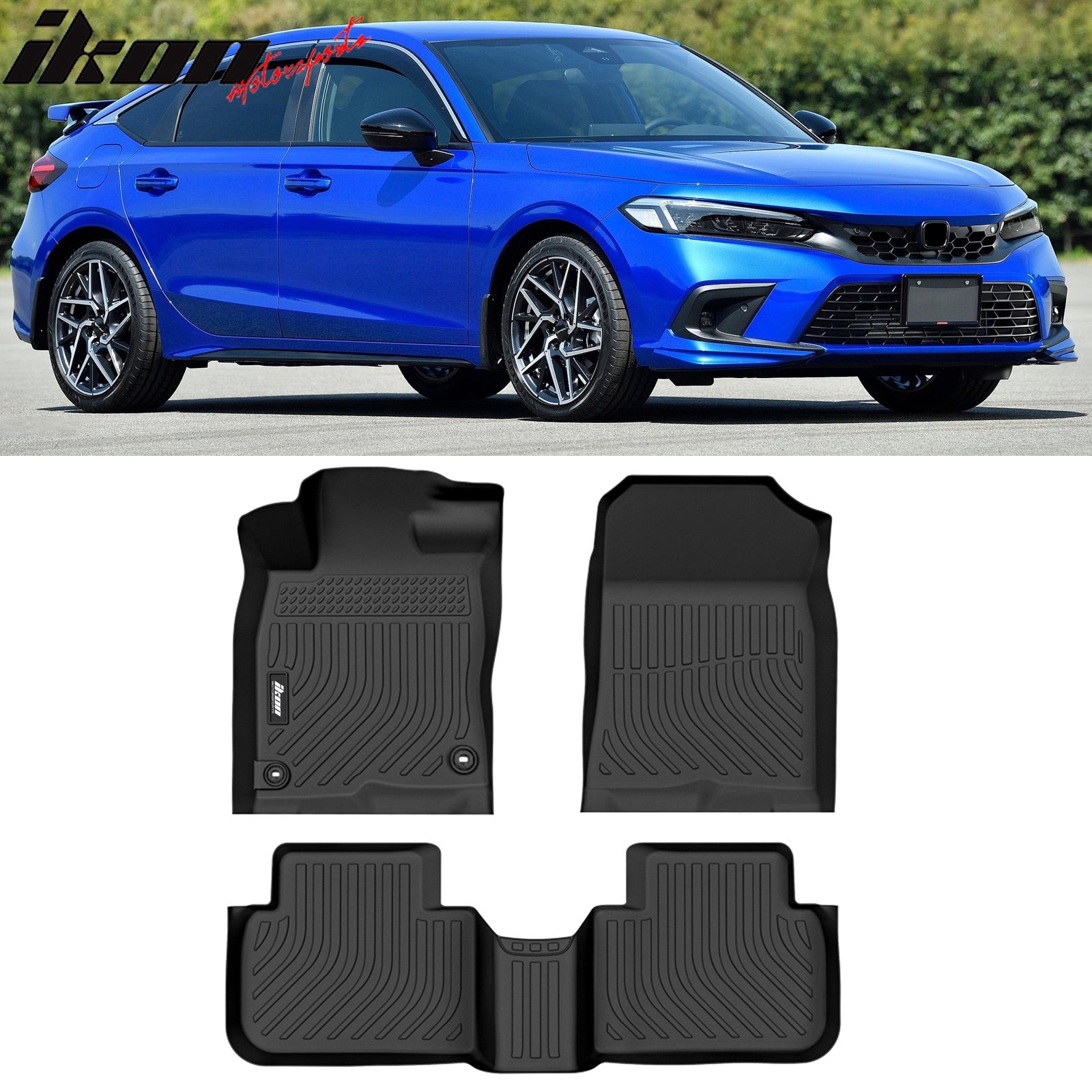 Best Car Floor Mat Carpet for 2022-2024 Honda Civic All Weather 3D