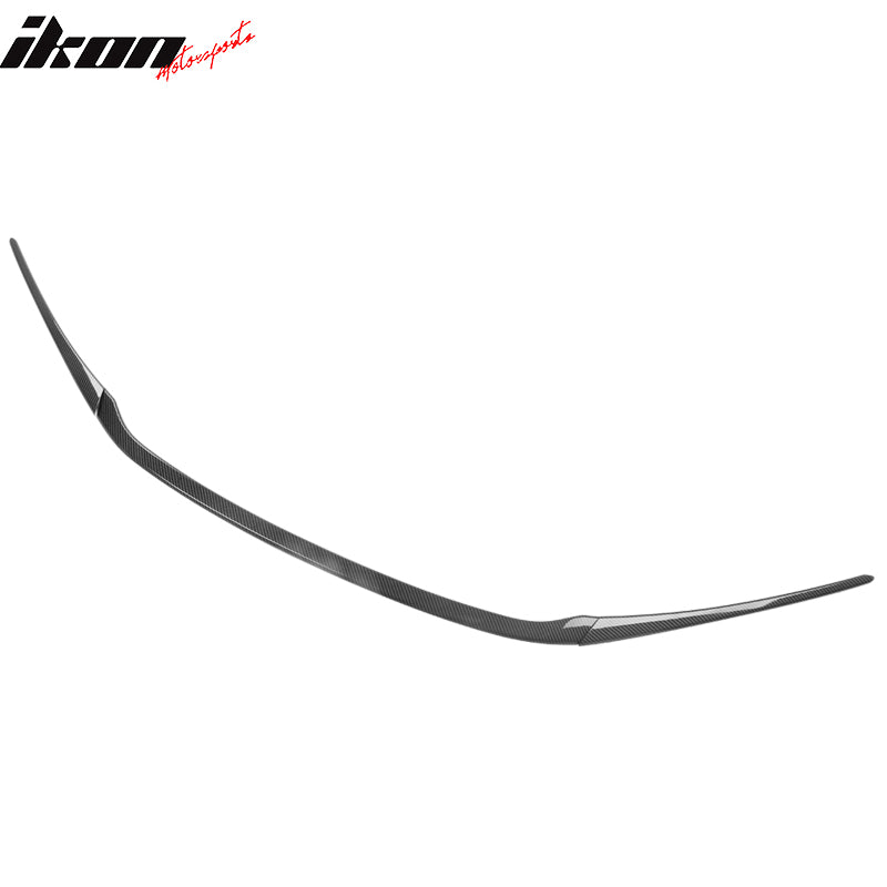 Fits 22-26 Honda Civic MD Style 3PCS Hood Bonnet Grille Trim Carbon Fiber Print