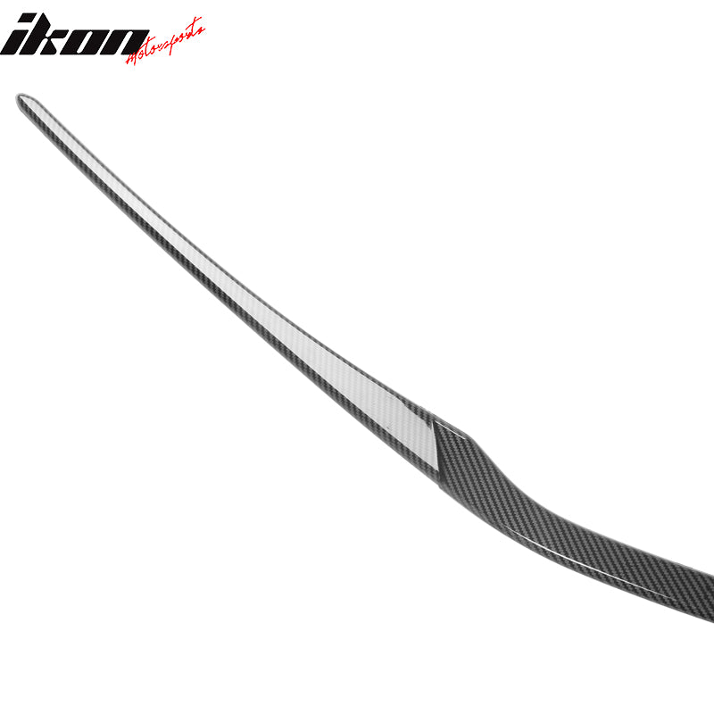 Fits 22-26 Honda Civic MD Style 3PCS Hood Bonnet Grille Trim Carbon Fiber Print