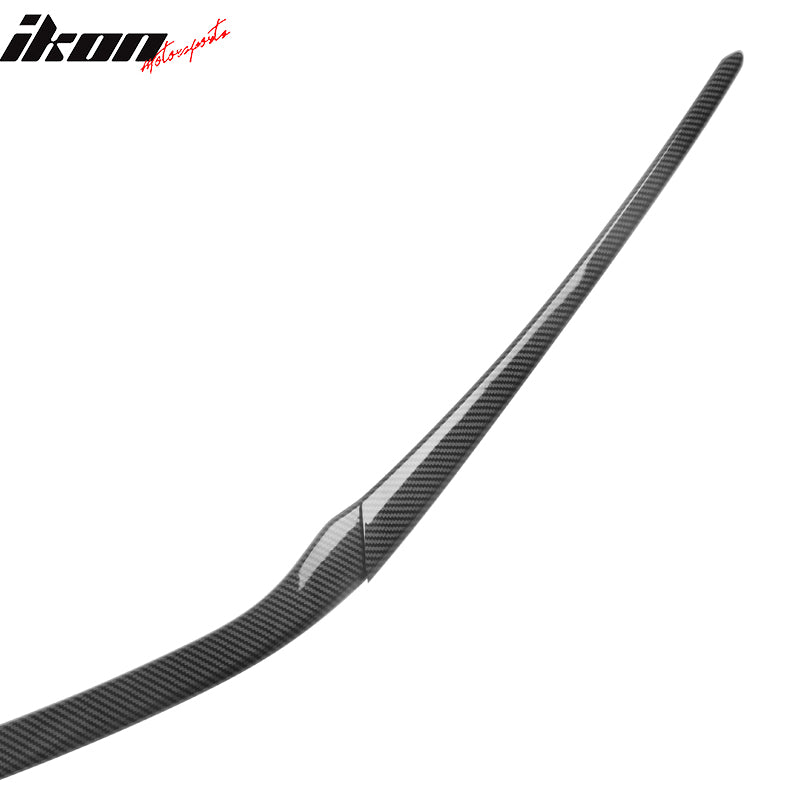 Fits 22-26 Honda Civic MD Style 3PCS Hood Bonnet Grille Trim Carbon Fiber Print