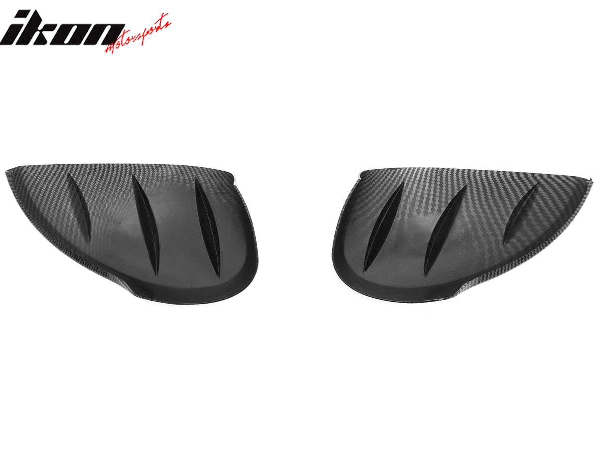 Fits 22-26 Civic Touring Type R JDM Rear View Mirror Covers Carbon Fiber Print