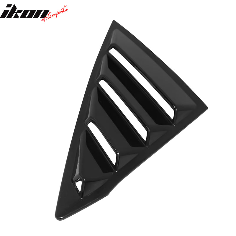 Fits 22-26 Honda Civic 11th Gen Sedan PC 2PCS Rear Window Louver Scoops