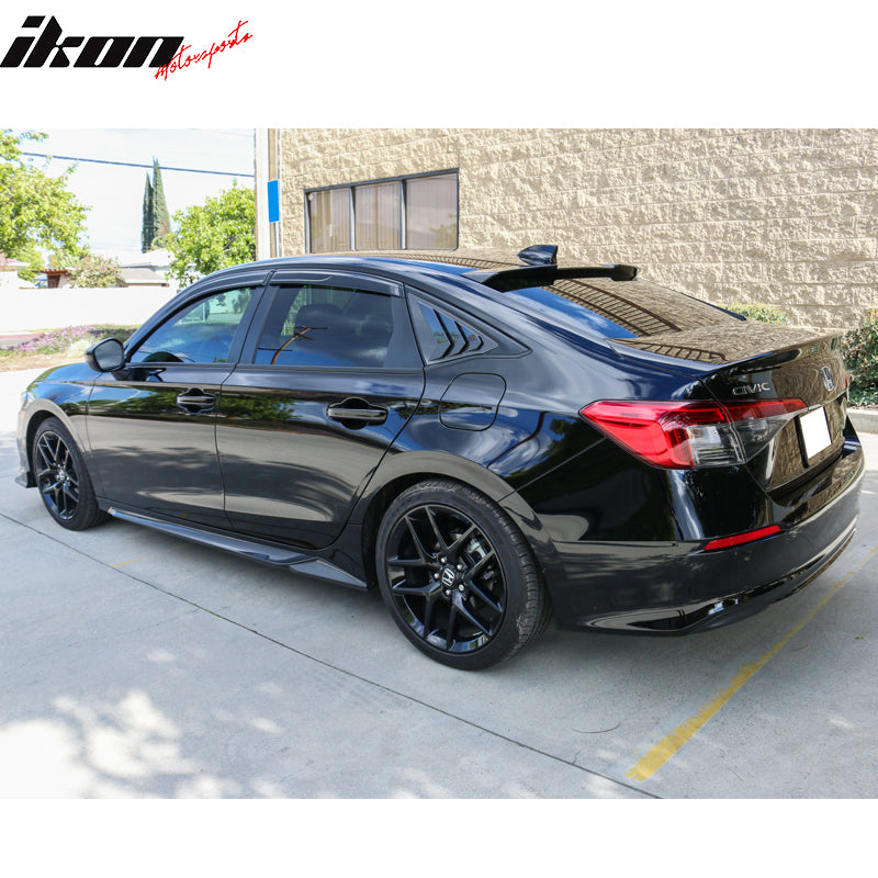 2022-2025 Honda Civic Sedan Slim Smoke Window Visors – Acrylic