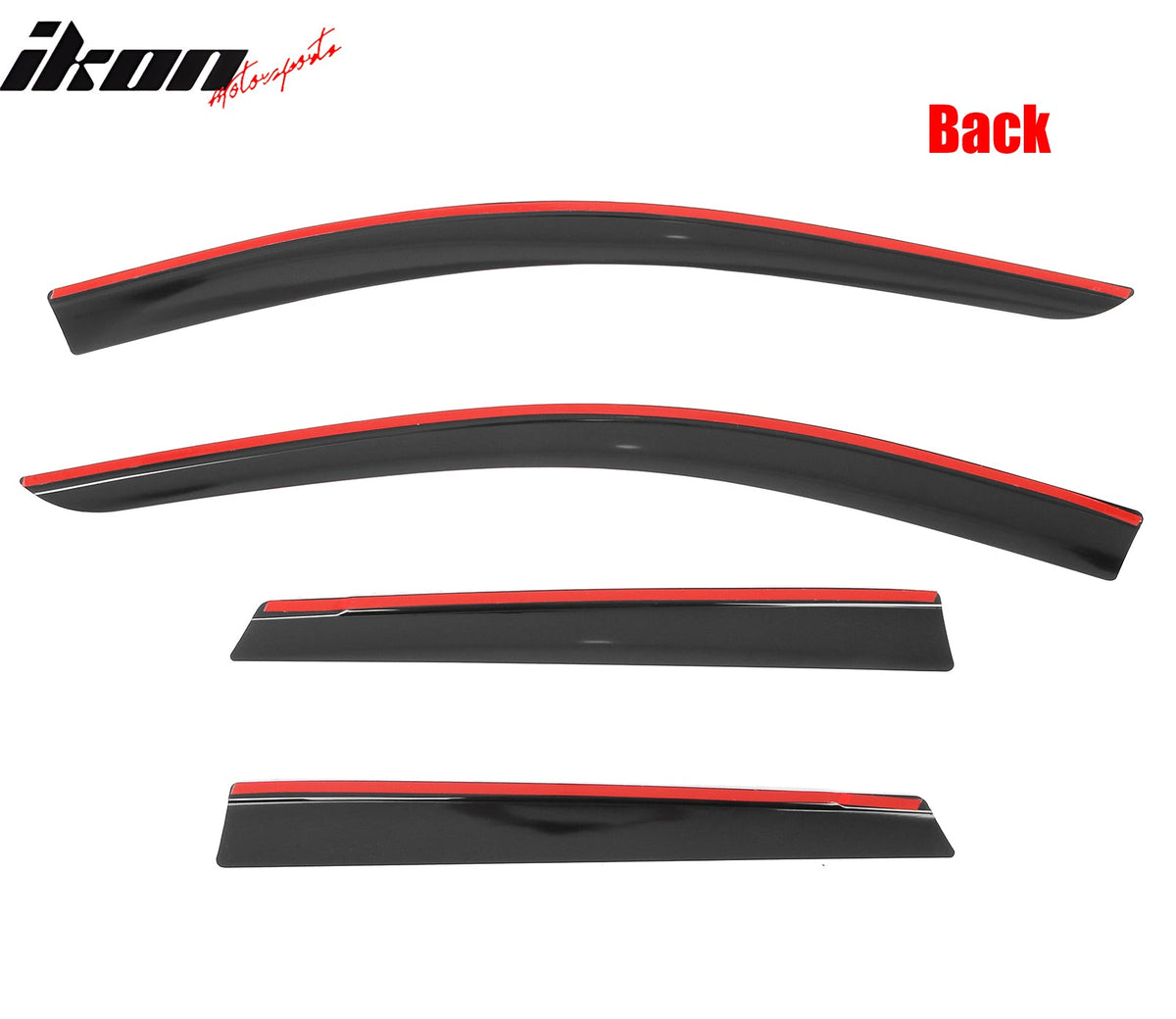 2022 - 2025 Hyundai Santa Cruz Low Profile Style Tape on Window VisorsIkon Motorsports