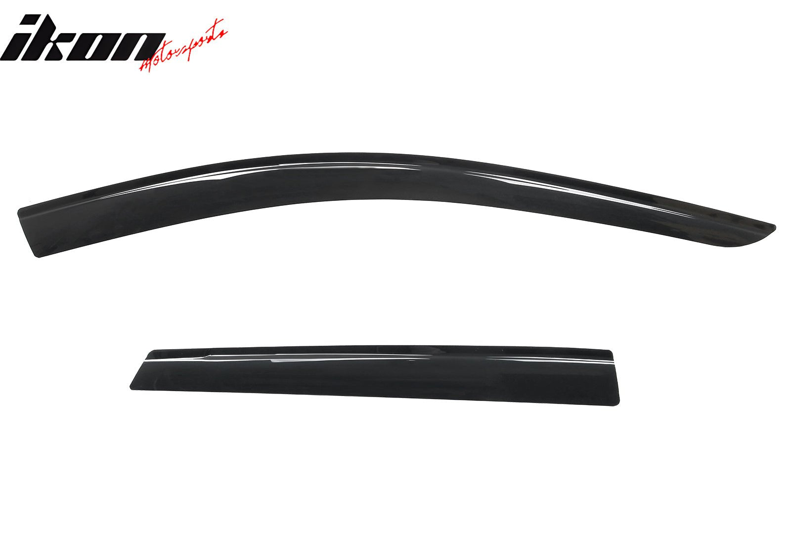 IKON MOTORSPORTS Tape on Low Profile Window Visors, Compatible