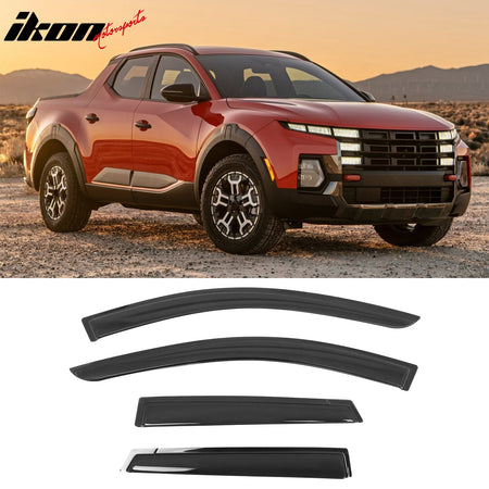 2022 - 2025 Hyundai Santa Cruz Tape on Window VisorsIkon Motorsports
