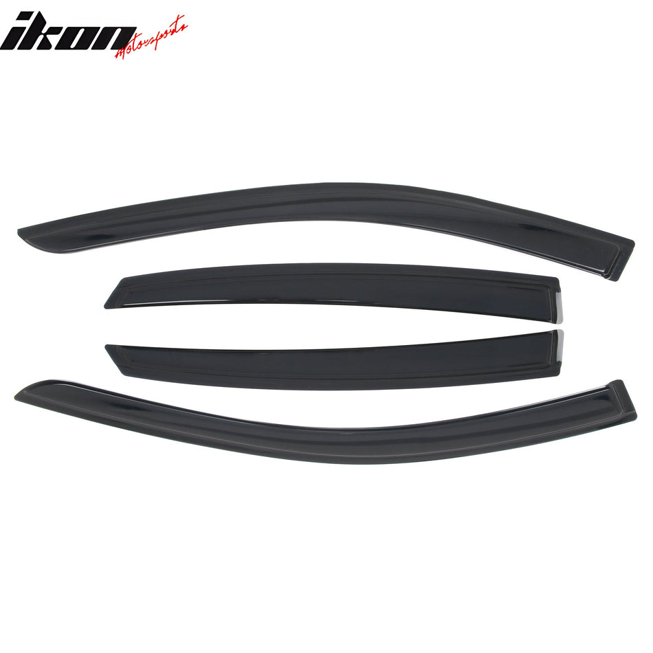 2022 - 2025 Infiniti QX55 4PC Tape on Window Visors Vent Rain Sun GuardsIkon Motorsports