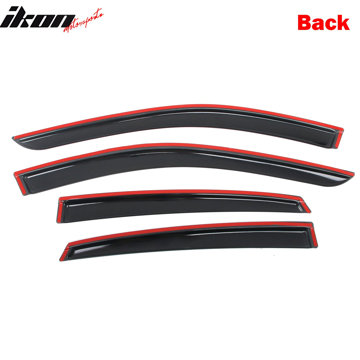 2022 - 2025 Infiniti QX55 4PC Tape on Window Visors Vent Rain Sun GuardsIkon Motorsports